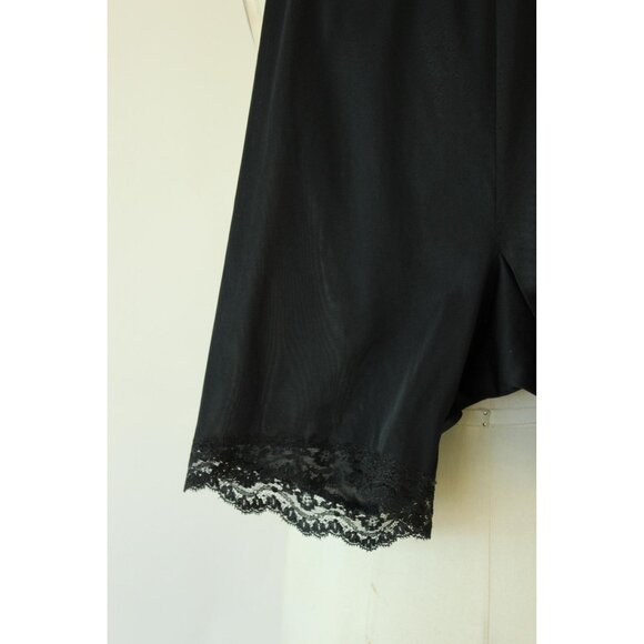 Vintage 1950s 1960s Tap Panty, Black Vasserette Jr by Munsingwear Nylon Size 7 - Picture 3 of 9